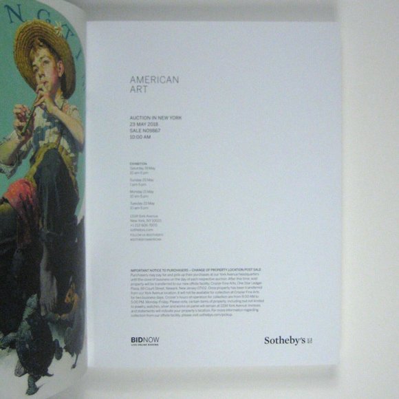 Sothebys Auction Catalog 2018 Ny American Art N09867 Collection Martin Duffy - Picture 2 of 5